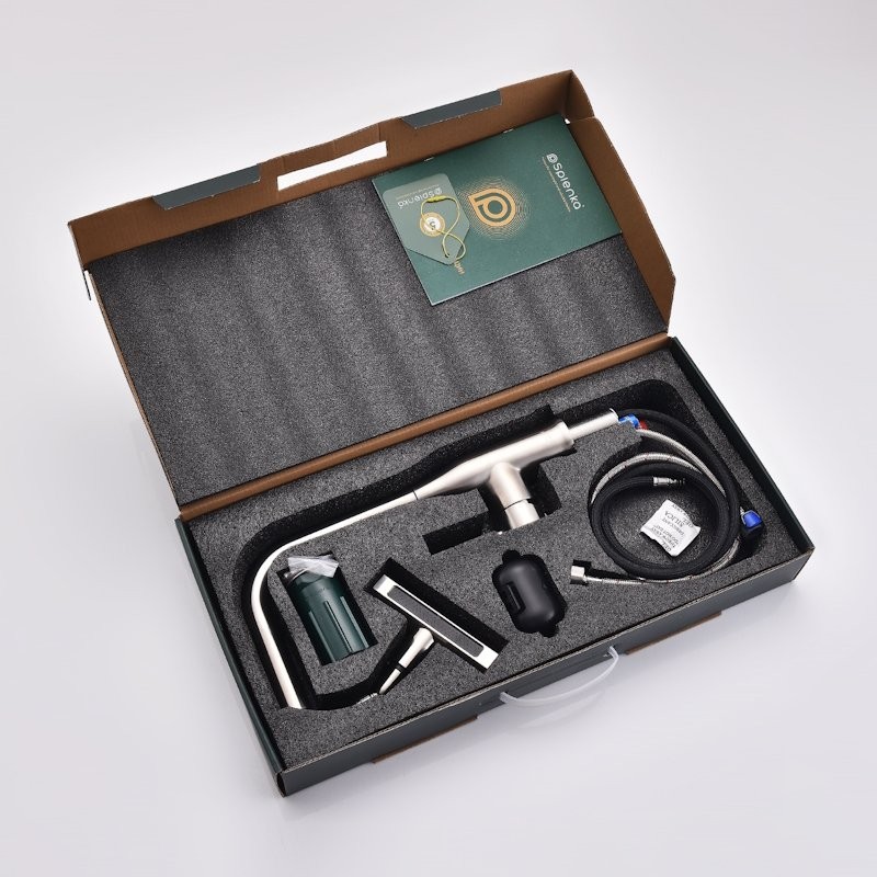 Смеситель для кухни с мультифункциональным изливом Splenka S206.49.05, сатин