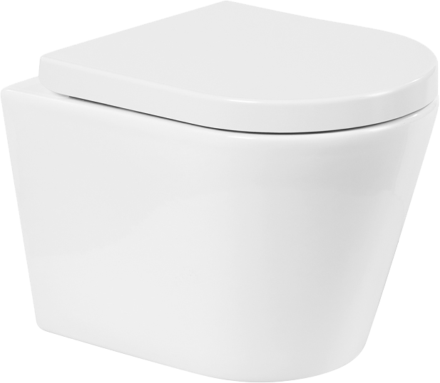 Унитаз подвесной BelBagno Flay-r BB053CHR безободковый, крышка BB865SC с микролифтом