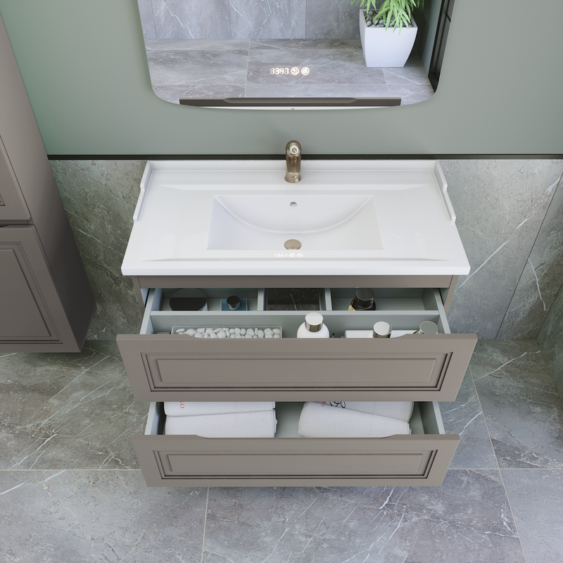 Тумба с раковиной Caprigo Wales 90 айрон