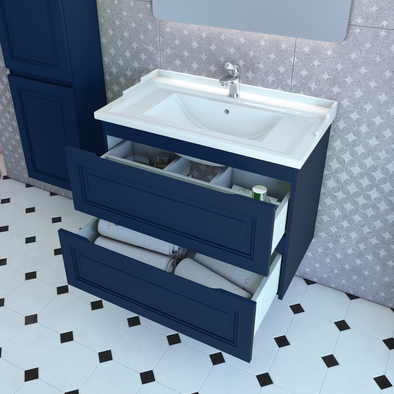 Тумба с раковиной Caprigo Wales Смальти 80 океания