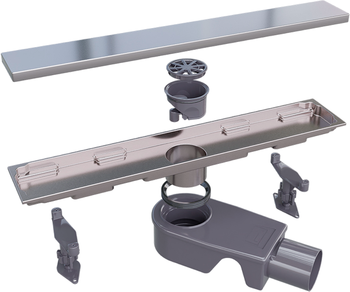 Душевой трап (лоток) RGW Shower Drain SDR-22 60 см, хром