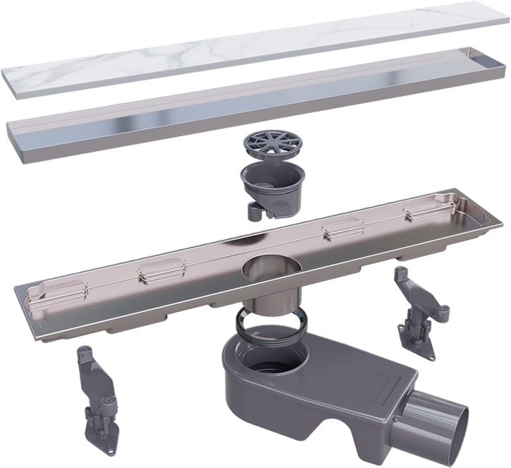 Душевой трап (лоток) RGW Shower Drain SDR-22 60 см, хром