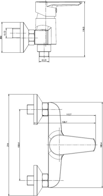 Смеситель для душа Cersanit Vero 63062 хром
