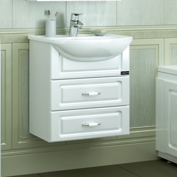 Тумба под раковину СаНта Верона 50 подвесная, 2 ящика