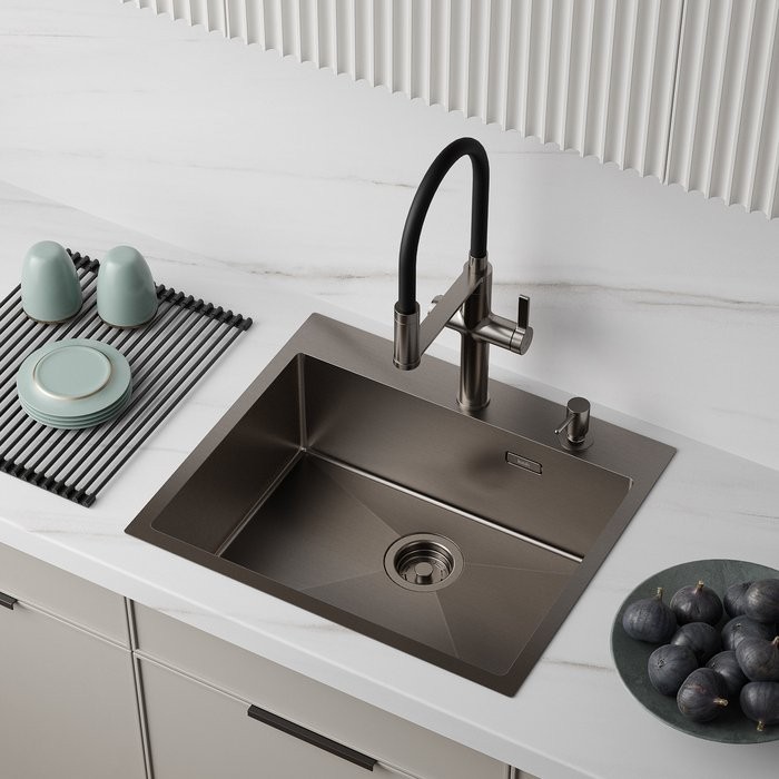 Мойка кухонная IDDIS Haze HAZ59GMi77 графит