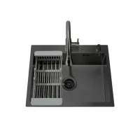 Мойка кухонная Ceruttispa 11256 nano black, графит