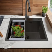 Мойка кухонная Ceruttispa 11256 nano black, графит