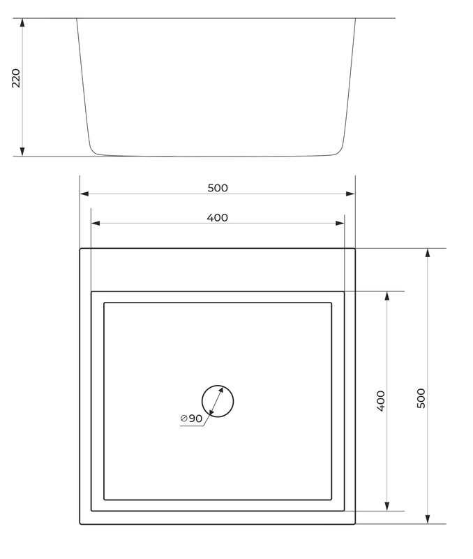 Мойка кухонная Ceruttispa 11256 nano black, графит