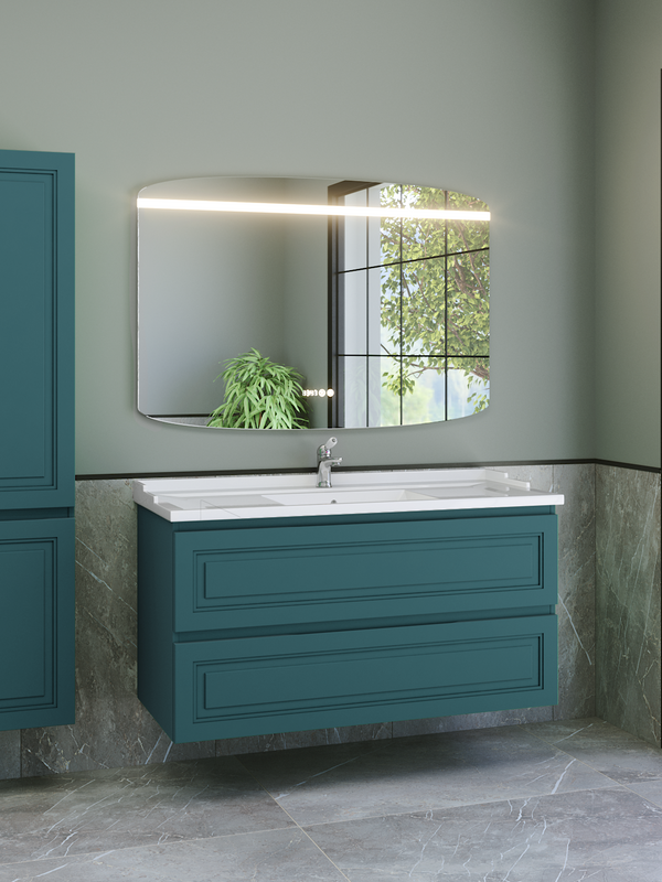 Мебель для ванной комнаты Caprigo Wales 120 изумрудно-бирюзовая