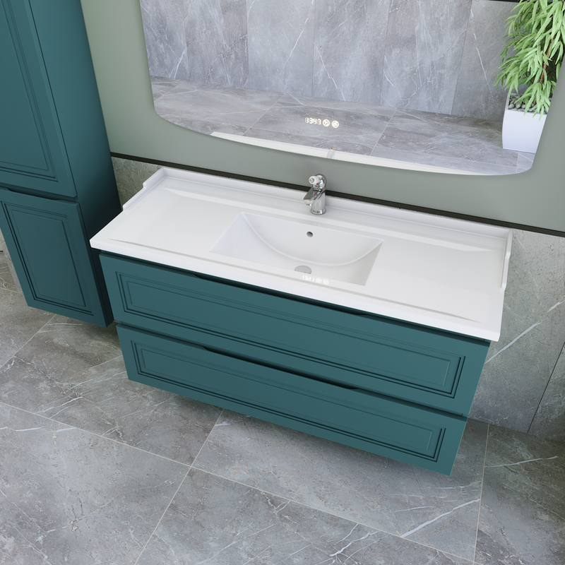 Мебель для ванной комнаты Caprigo Wales 120 изумрудно-бирюзовая