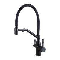 Смеситель для кухни Frap F4397-6 черный