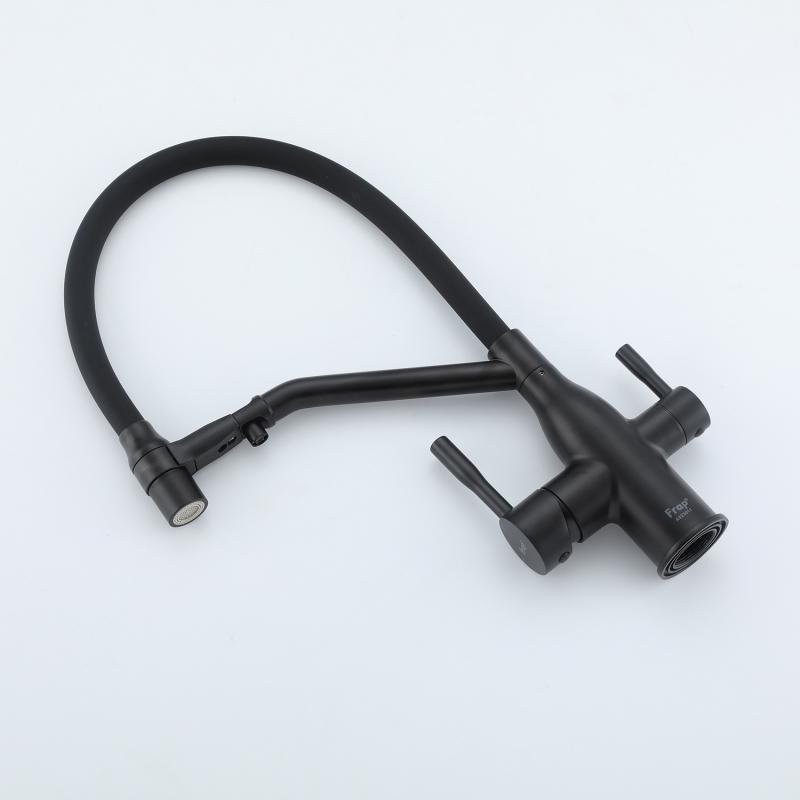 Смеситель для кухни Frap F4397-6 черный