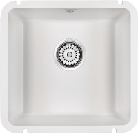 Комплект Мойка Paulmark Unter 50 PM204543-WH белая + Смеситель Lemark Comfort LM3075W с гибким изливом, белый