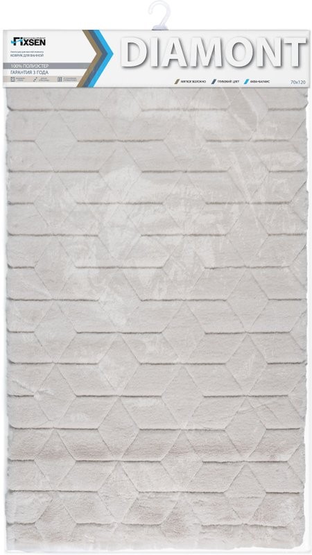 Коврик Fixsen Diamont FX-9050A 120x70, бежевый