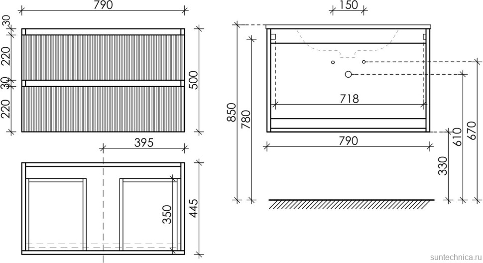 Мебель для ванной комнаты Sancos Snob T 80 см, bianco