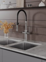 Смеситель для кухни Agger Elegant A3252522 с гибким изливом, сатин матовый