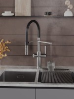 Смеситель для кухни Agger Elegant A3252522 с гибким изливом, сатин матовый