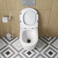 Унитаз подвесной BelBagno Tre BB5180CH-TOR/SC безободковый