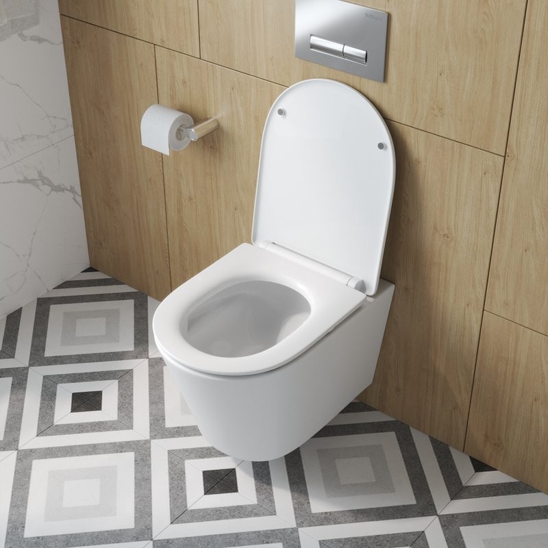 Унитаз подвесной BelBagno Tre BB5180CH-TOR/SC безободковый