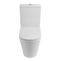 Унитаз-компакт напольный BelBagno Flay-r BB2149CPR/SC безободковый, крышка с микролифтом, бачок BB2149T