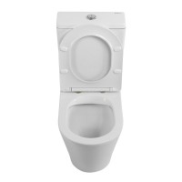 Унитаз-компакт напольный BelBagno Flay-r BB2149CPR/SC безободковый, крышка с микролифтом, бачок BB2149T