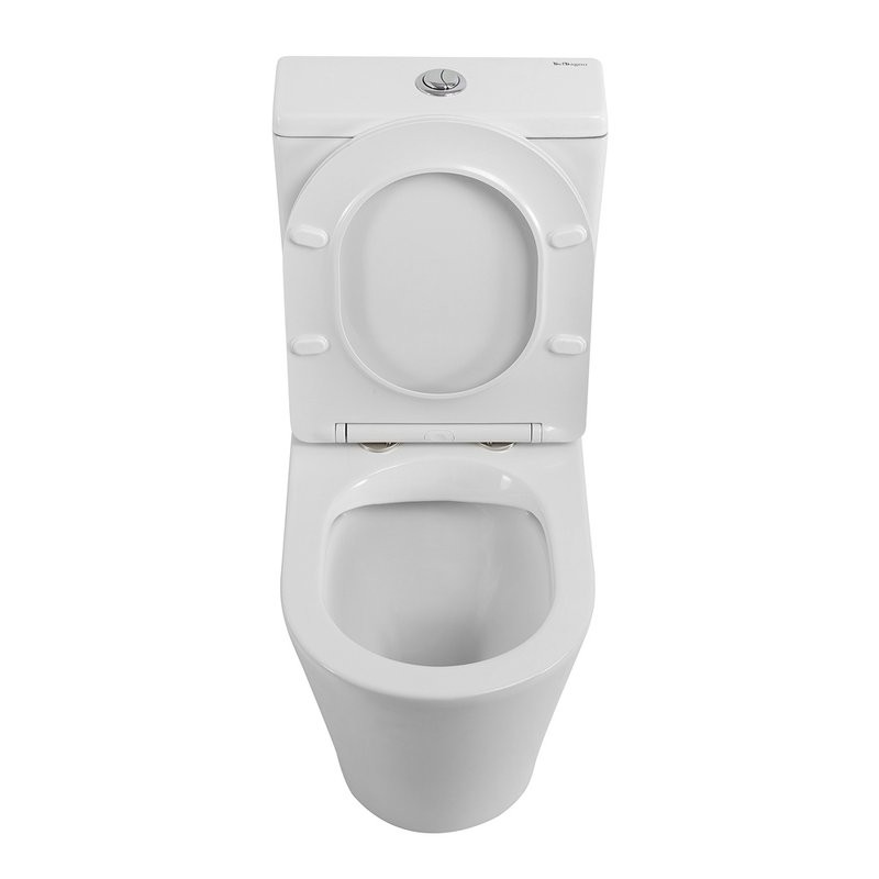 Унитаз-компакт напольный BelBagno Flay-r BB2149CPR/SC безободковый, крышка с микролифтом, бачок BB2149T