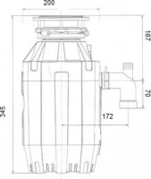 Комплект Мойка GranFest Quarz Z 21K белая + Смеситель Dorff Logic D3007533 белый + Измельчитель Bone Crusher BC 810-AS
