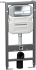 Комплект Унитаз подвесной Ceramica Nova Metric Rimless CN3007 с микролифтом, безободковый + Система инсталляции для унитазов Ceramica Nova Envision CN1002CH с кнопкой смыва и шумоизоляционной панелью