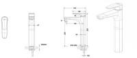 Смеситель для раковины Bravat Source Black F1173218BW-A9-ENG черный