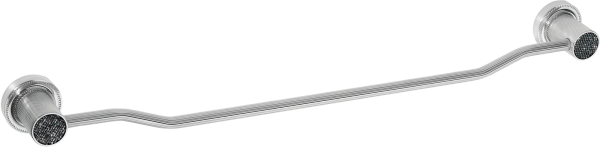 Полотенцедержатель Boheme Royal Cristal Black хром