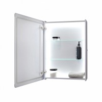 Зеркальный шкаф MIXLINE "Симпл" 500*700 (ШВ) универсальный,механический выкл., светодиодная подсветк