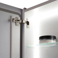 Зеркальный шкаф MIXLINE "Симпл" 500*700 (ШВ) универсальный,механический выкл., светодиодная подсветк