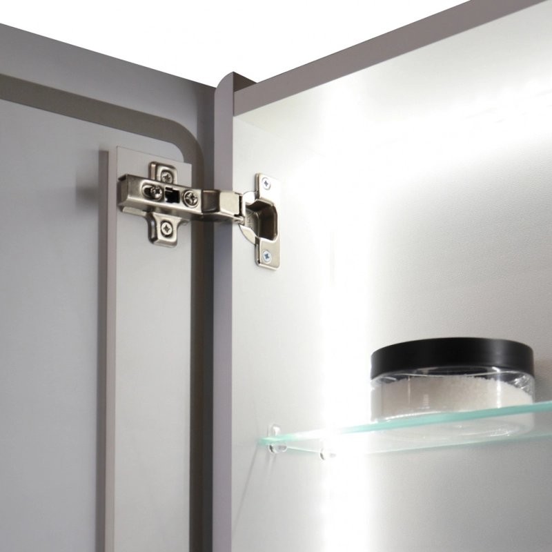 Зеркальный шкаф MIXLINE "Симпл" 500*700 (ШВ) универсальный,механический выкл., светодиодная подсветк