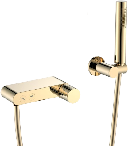 Смеситель для ванны с душем Boheme Stick 123-GG gold diamond gold