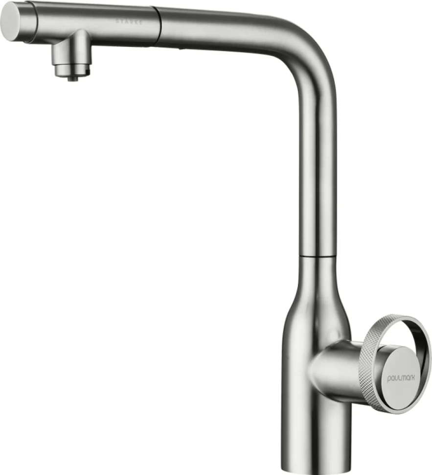 Смеситель для кухни Paulmark Urban Ur213104-BS брашированная сталь