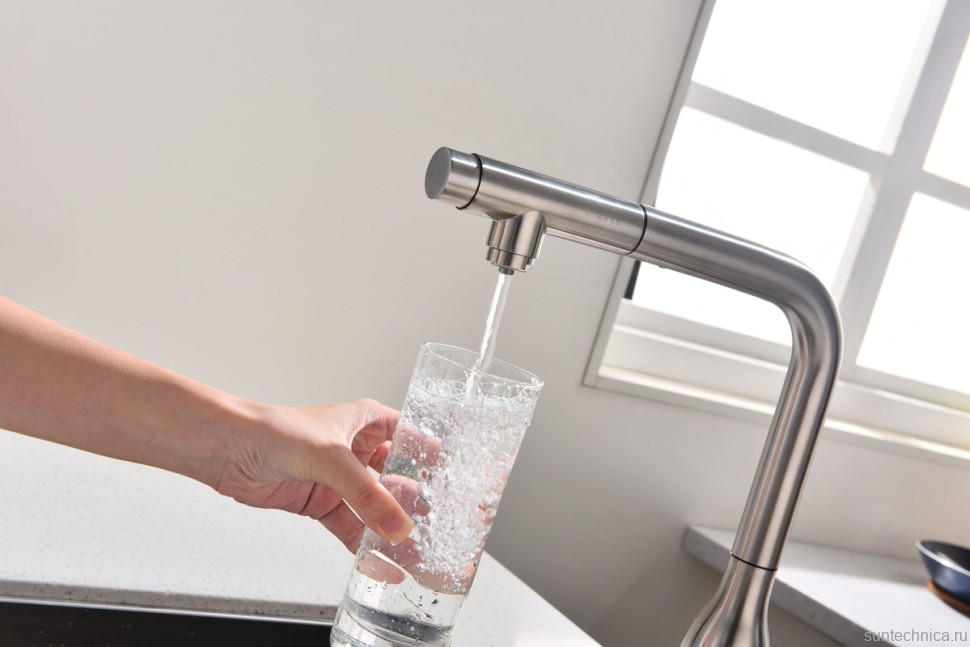 Смеситель для кухни Paulmark Urban Ur213104-BS брашированная сталь