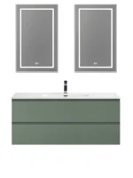 Мебель для ванной комнаты BelBagno Kraft 120 подвесная, матовая еловая, раковина bb1200etl