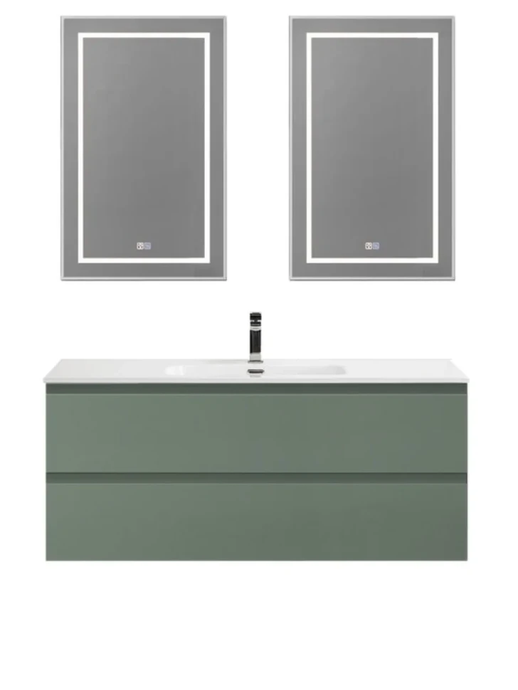Мебель для ванной комнаты BelBagno Kraft 120 подвесная, матовая еловая, раковина bb1200etl