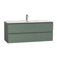 Мебель для ванной комнаты BelBagno Kraft 120 подвесная, матовая еловая, раковина bb1200etl