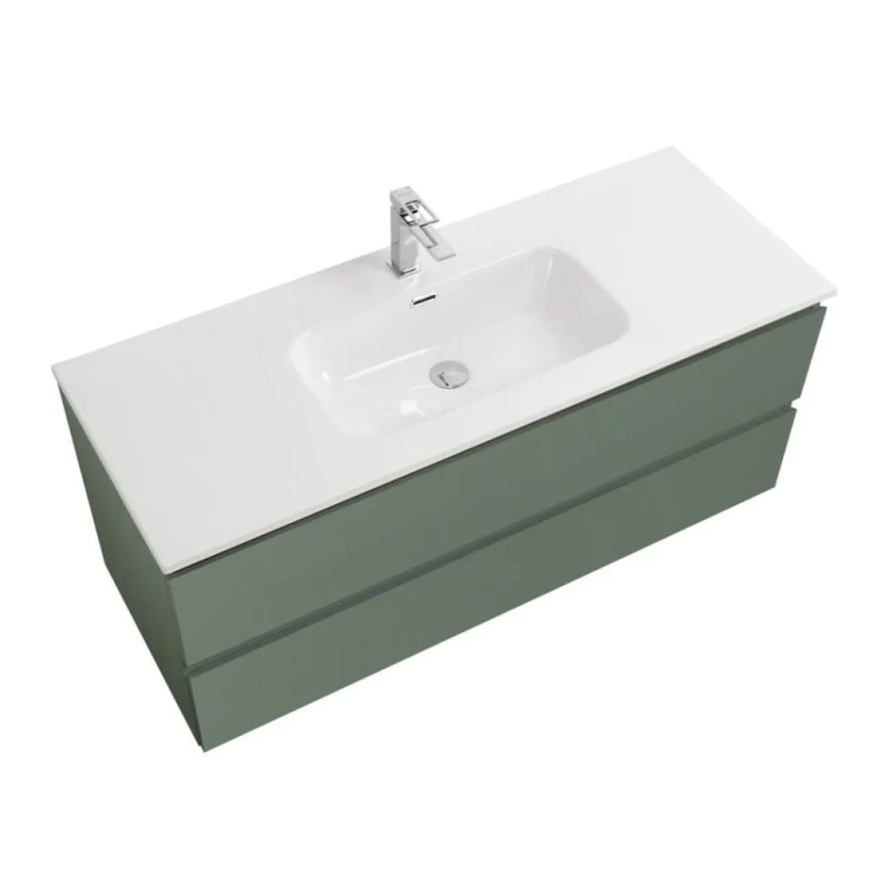 Мебель для ванной комнаты BelBagno Kraft 120 подвесная, матовая еловая, раковина bb1200etl