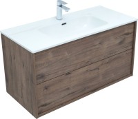 Тумба с раковиной Aquanet Lino 100 дуб веллингтон