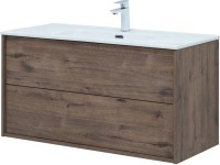 Тумба с раковиной Aquanet Lino 100 дуб веллингтон