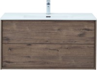 Тумба с раковиной Aquanet Lino 100 дуб веллингтон