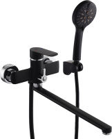 Смеситель с длинным изливом для ванны Fashun A2282-7 черный Смеситель с длинным изливом для ванны Fashun A2282-7 черный