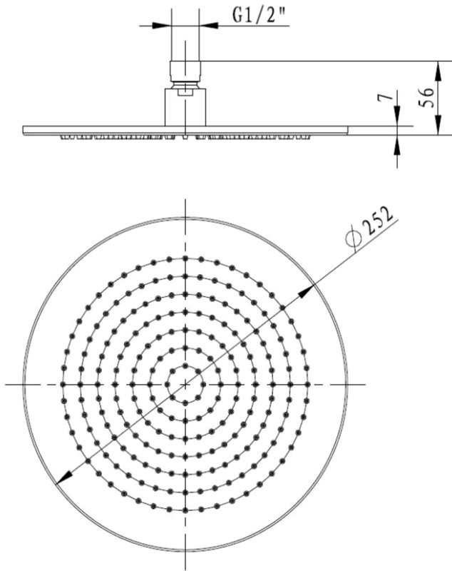 Верхний душ Villeroy & Boch TVC00000100061