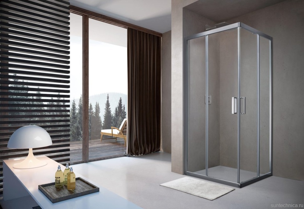 Душевой уголок Terminus Соренто 05 5ES90х90C 90х90, хром