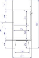Тумба с раковиной STWORKI Хельсингборг 105 белая
