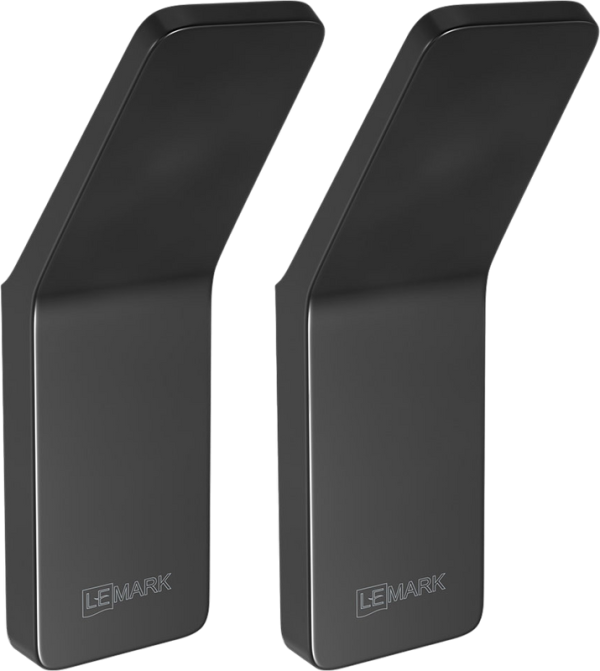 Крючок Lemark Smooth line 9712002 черный, 2 шт