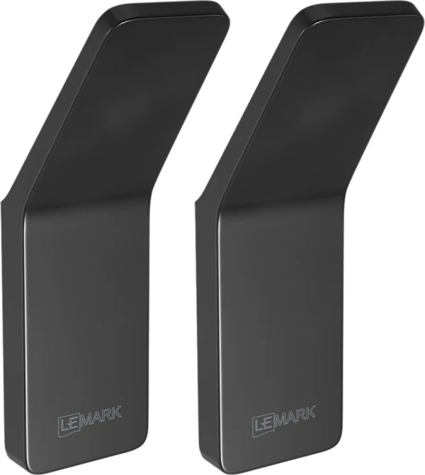 Крючок Lemark Smooth line 9712002 черный, 2 шт