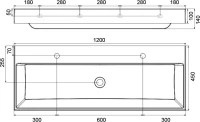 Тумба с раковиной Ravak Natural SD 120 глянцевая белая Тумба с раковиной Ravak Natural SD 120 глянцевая белая